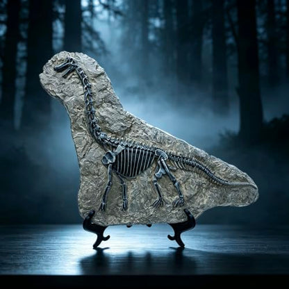 Resin Brachiosaurus Dinosaur Fossil Statue Model Simulated Skeleton Home Office Display Decorative Craft Box Decoration