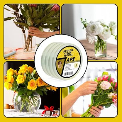 4Packs Clear Floral Tape (4 Count)