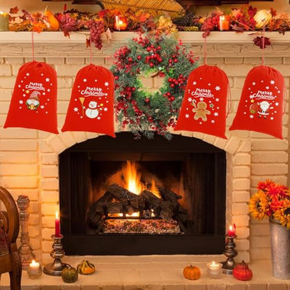 Coth Christmas Drawstring Gift Bags Bulk (27.2668 Ounce)