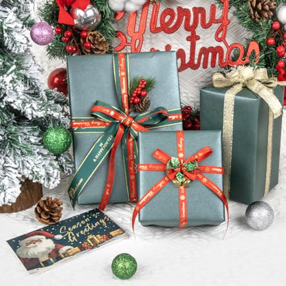 Dark Green Matte Wrapping Paper (3 Count)