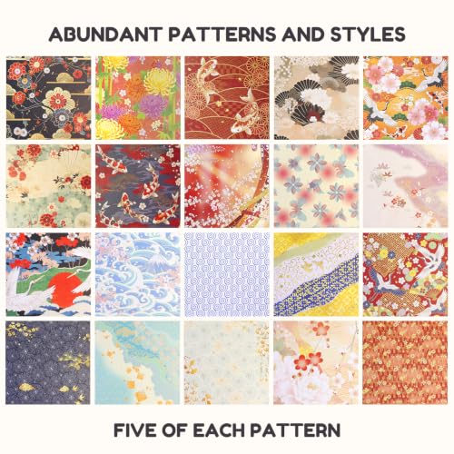 Japanese Style Patterned Origami Paper (50 Count)