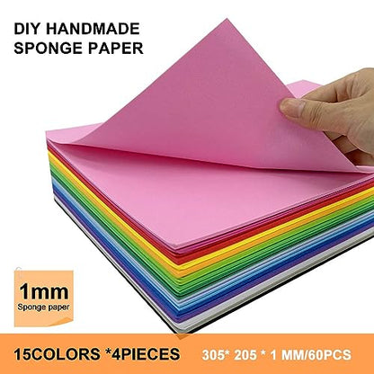 60 Pack EVA Foam Sheets (60 Count)