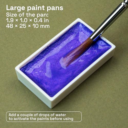 Professional Metallic Watercolor Paint Set for Adults