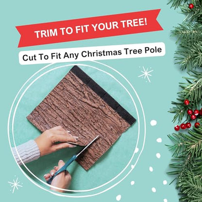 Realistic Brown Bark Artificial Xmas Tree Accessory