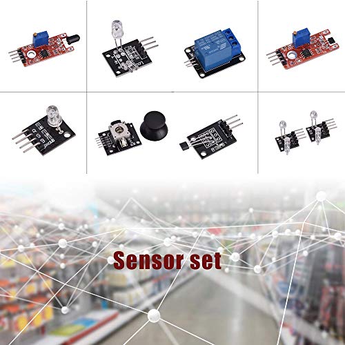 37 Set Sensor Assortment Kit 37 in 1 Sensor Module Starter Kit for Arduino MCU Educ