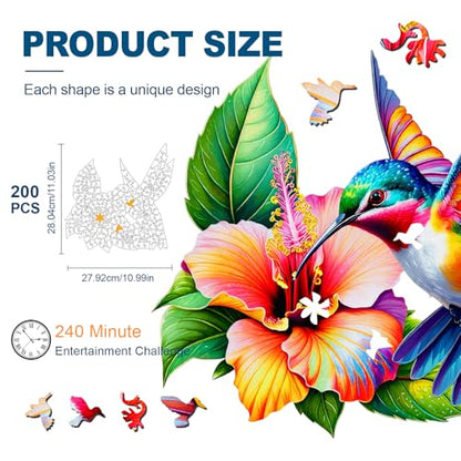 Wooden Puzzles for Adults (200 Count)