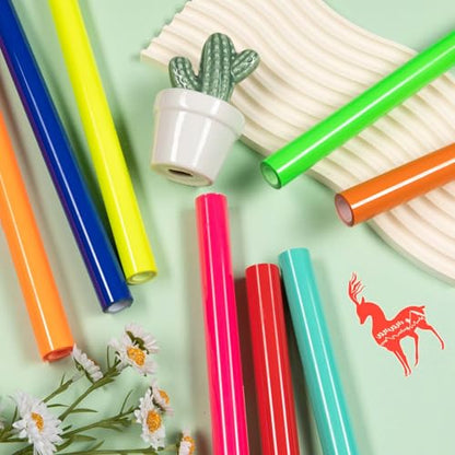 Neon Heat Transfer Vinyl Bundle (8 Count)