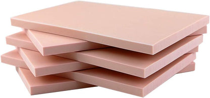 6 Pack 4"x6" Pale Pink Rubber Stamp Carving Blocks Rubber Carved Brick for Stamp Soft Rubber Crafts and DIY Craft Project