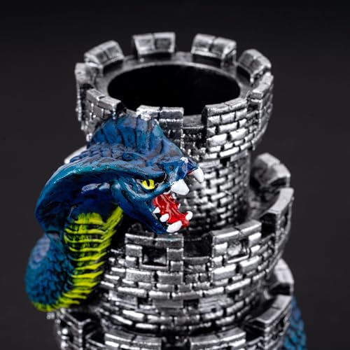 Castle DND Dice Tower Ancient Silver D&D Dice Rolling Tower for RPG (13.7 Ounce)