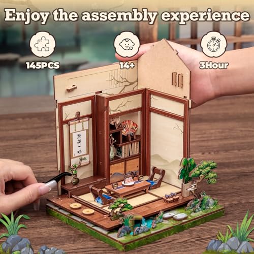 Japanese Book Nook Kit Miniature Tea House