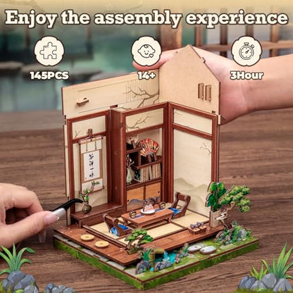 Japanese Book Nook Kit Miniature Tea House