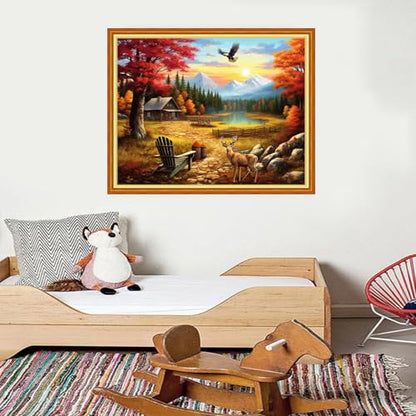 Stamped Cross Stitch Kits for Beginners Full Range of Cross Stitching 11 CT Printed Cross Stitch Kits for Adults Cross Stitch Patterns Needlepoint Kits