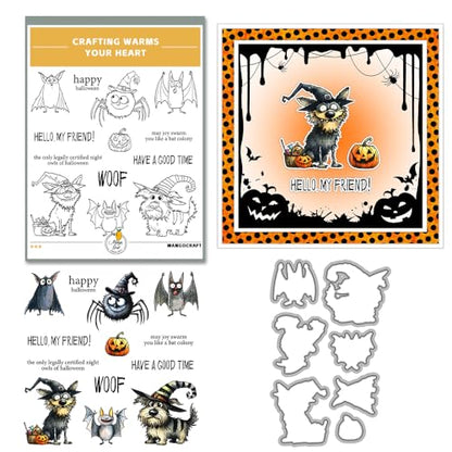 Halloween Clear Silicone stampReusable Stamp with Pumpkins