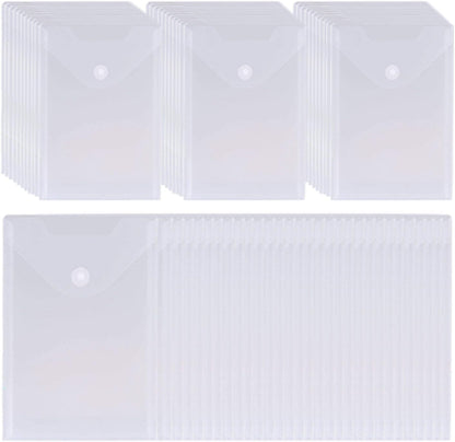 50 Packs Clear Stamp Die Storage Pockets Plastic Seal Bags Storage Case for Cutting Dies Stencil Album Stamp Crafts for DIY Scrapbooking Paper Card Craft Cutting Dies for Card Making