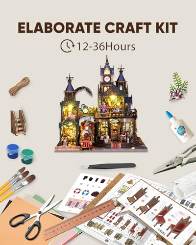 DIY Miniature House Kit Dollhouse Kit for Adults to Build Mini Magic House