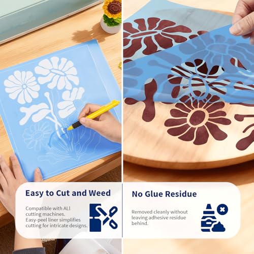 Blue Stencil Vinyl