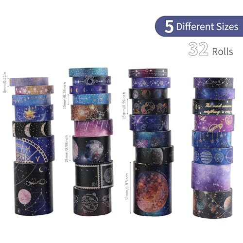 32 Rolls Washi Tape Set