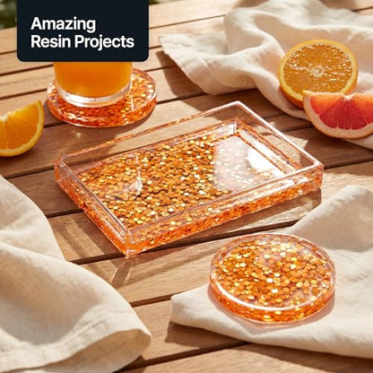 Craft Glitter Fluorescent Neon Orange 100g Super Chunky Glitter (3.5274 Ounce)