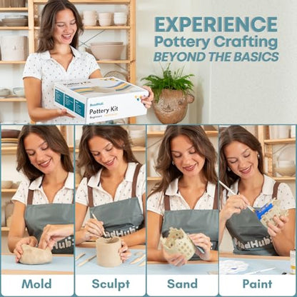 Air Dry Clay Pottery Kit for Adults Beginner