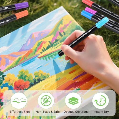 72 Colors Acrylic Paint Markers (72 Count)