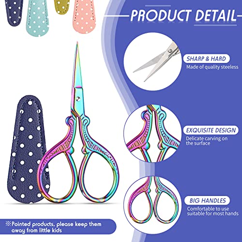 4 Pcs Small Embroidery Scissors (4 Count)