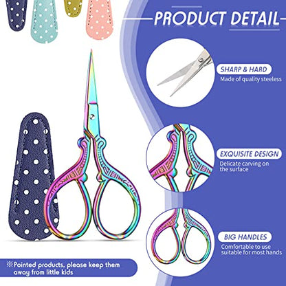 4 Pcs Small Embroidery Scissors (4 Count)