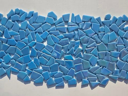 Irregular Glass Mosaic Tiles Bulk 500g Glossy and Iridescent Mosaic Glass Tiles for DIY Projects and Arts and Crafts Solid Colors and Mixes (263 Count)