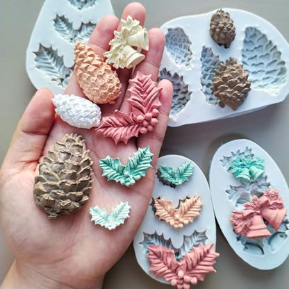 4PCS Christmas Fondant Molds (4 Count)