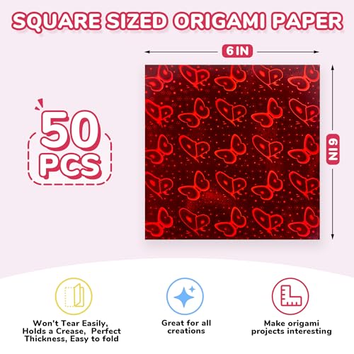 Iridescent Laser Origami Paper (50 Count)