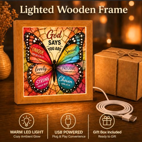 God Says You Are Christian Framed Sign