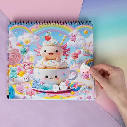 Chill Axolotl Coloring & Collage Activity Set