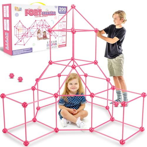 Fort Building Kit for Kids (200 Count)