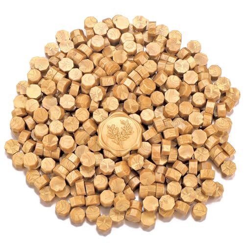 360Pcs Light Gold Sealing Wax Beads (360 Count)