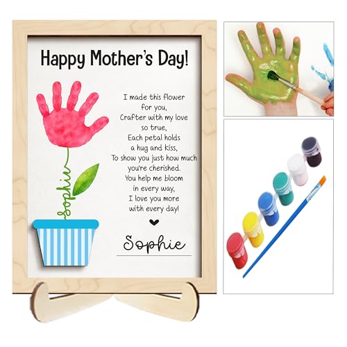Mothers Day Handprint Gifts for Mom from Daughter Son