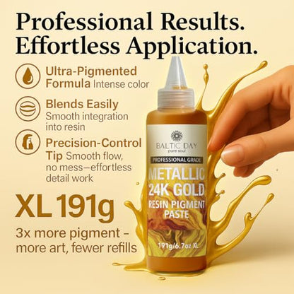Gold Epoxy Resin Pigment Paste 6.7oz (6.7 Fl Oz)