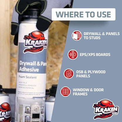 Drywall & Panel Adhesive Foam (12 Count)