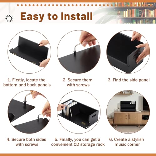 2 Set Wooden CD Storage Box (2 Count)