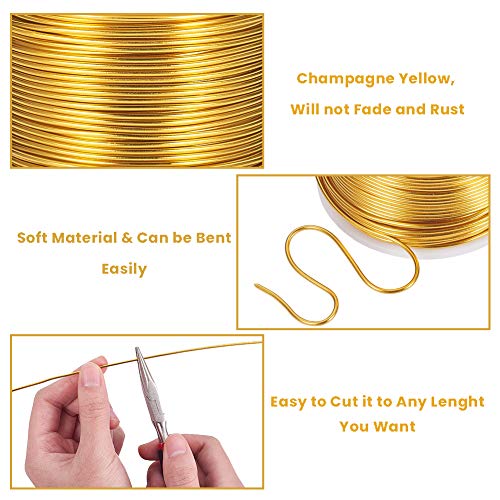 15 Gauge 220FT Aluminum Wire Anodized Jewelry Craft Making Beading Floral Colored Aluminum Craft Wire (220 Foot)