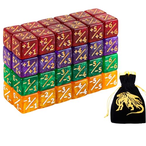 Color MTG Counter Dice Set Keyword Shield Life Counters with Dice Storage Bag for MTG TGG Table Games