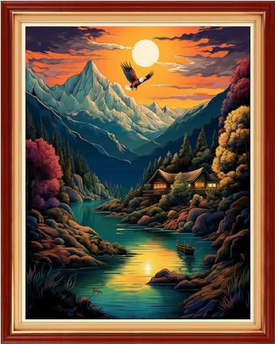Beginners Cross Stitch Kits Stamped Full Range of Embroidery Kits for Adults DIY Cross Stitches kit Embroidery Patterns for Needlepoint kit