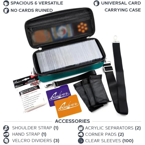 Teal Bolt Card Carrying Case fits PM Cards and other TCG Games