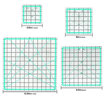4pcs Square Quilting Ruler Set