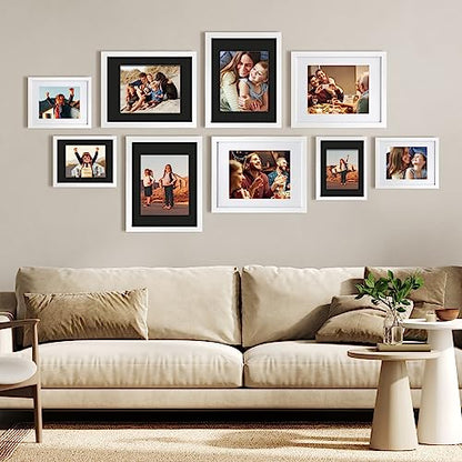11x14 Black Picture Mats Pack of 14