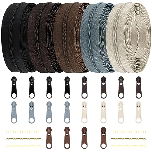 3 mm Nylon Endless Zipper Set with Slider