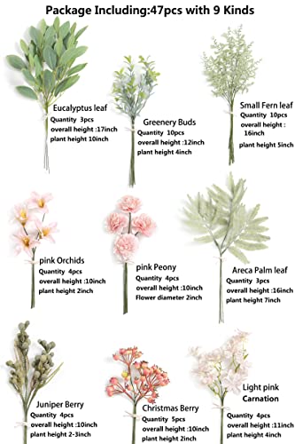 Artificial Greenery Stems Box Set (47 Count)