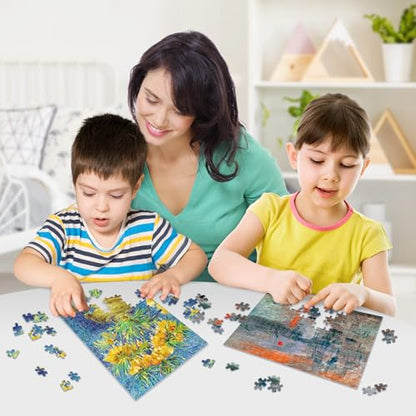 150 Pieces Mini Jigsaw Puzzle for Adults & Kids (450 Count)