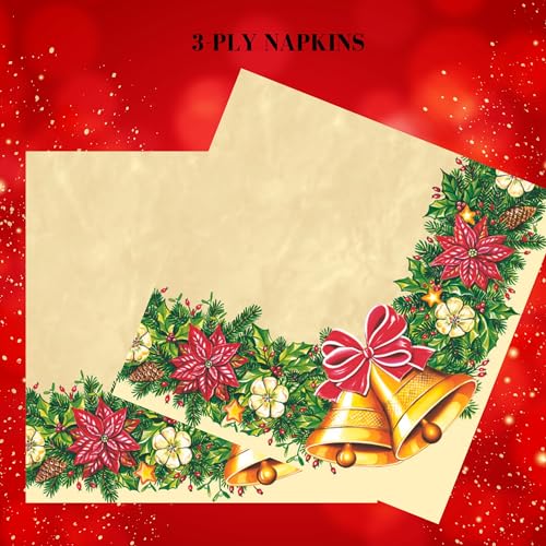 20 ct 13x13 Christmas Paper Decoupage Napkins (20 Count)