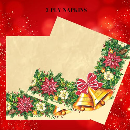 20 ct 13x13 Christmas Paper Decoupage Napkins (20 Count)