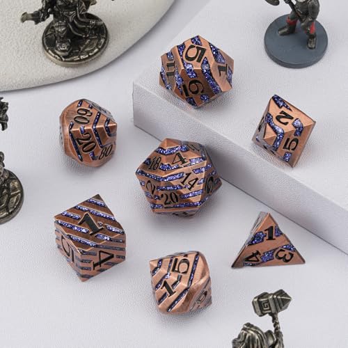 Inlay Metal DND Dice Set