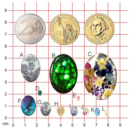 Oval Cabochon Resin Epoxy Silicone Mold